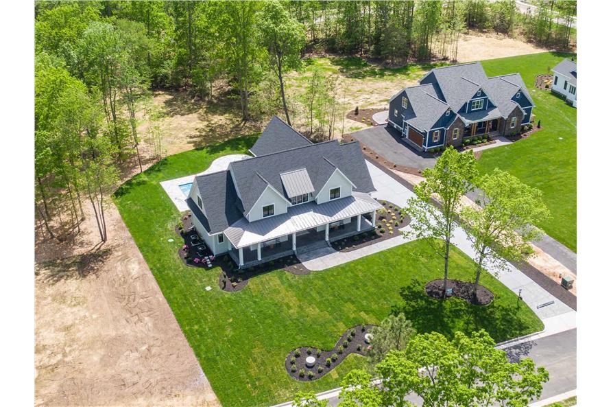 Aerial View of this 4-Bedroom,3952 Sq Ft Plan -165-1175