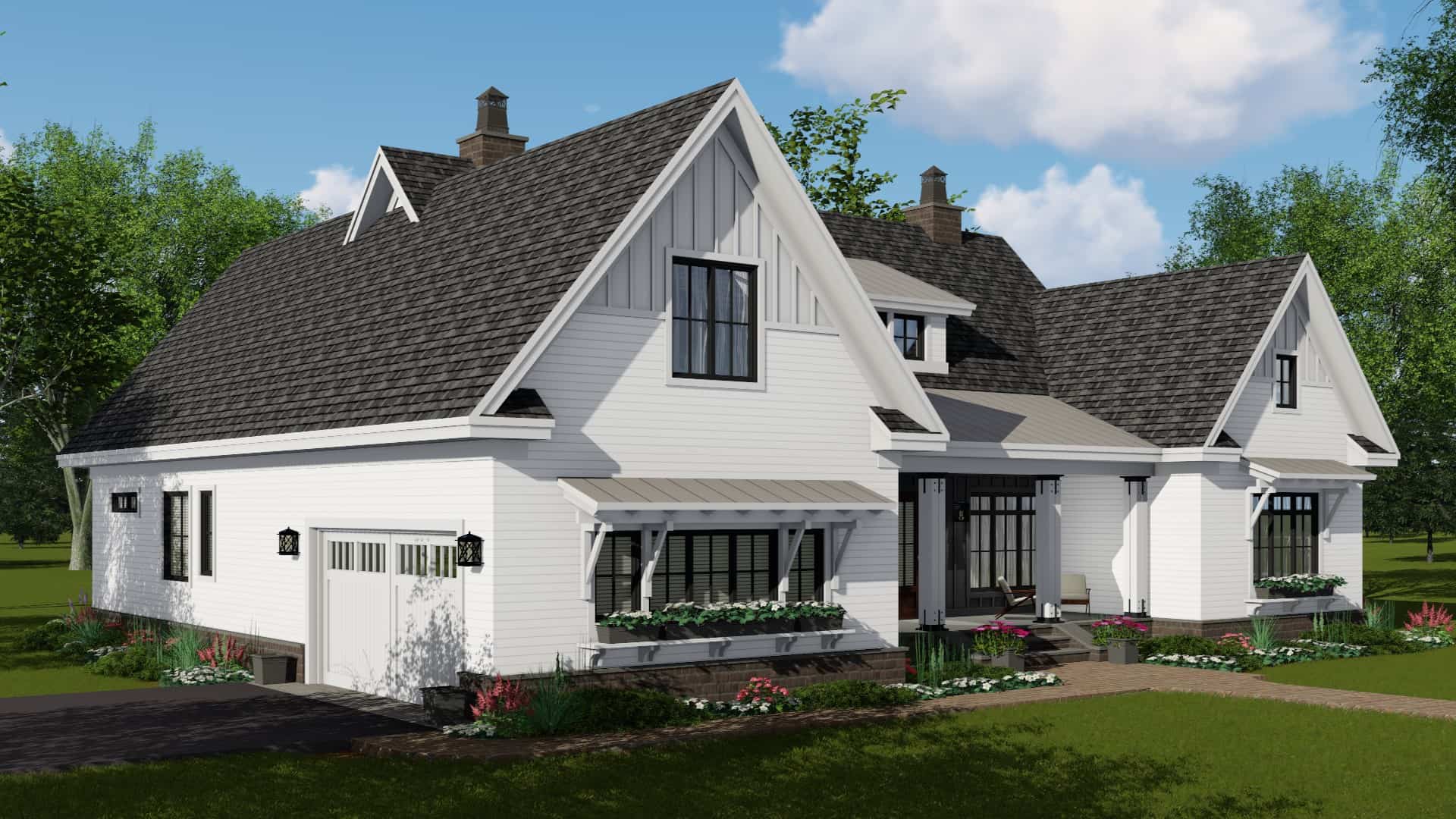 Left Side View of this 4-Bedroom, 2514 Sq Ft Plan - 165-1177