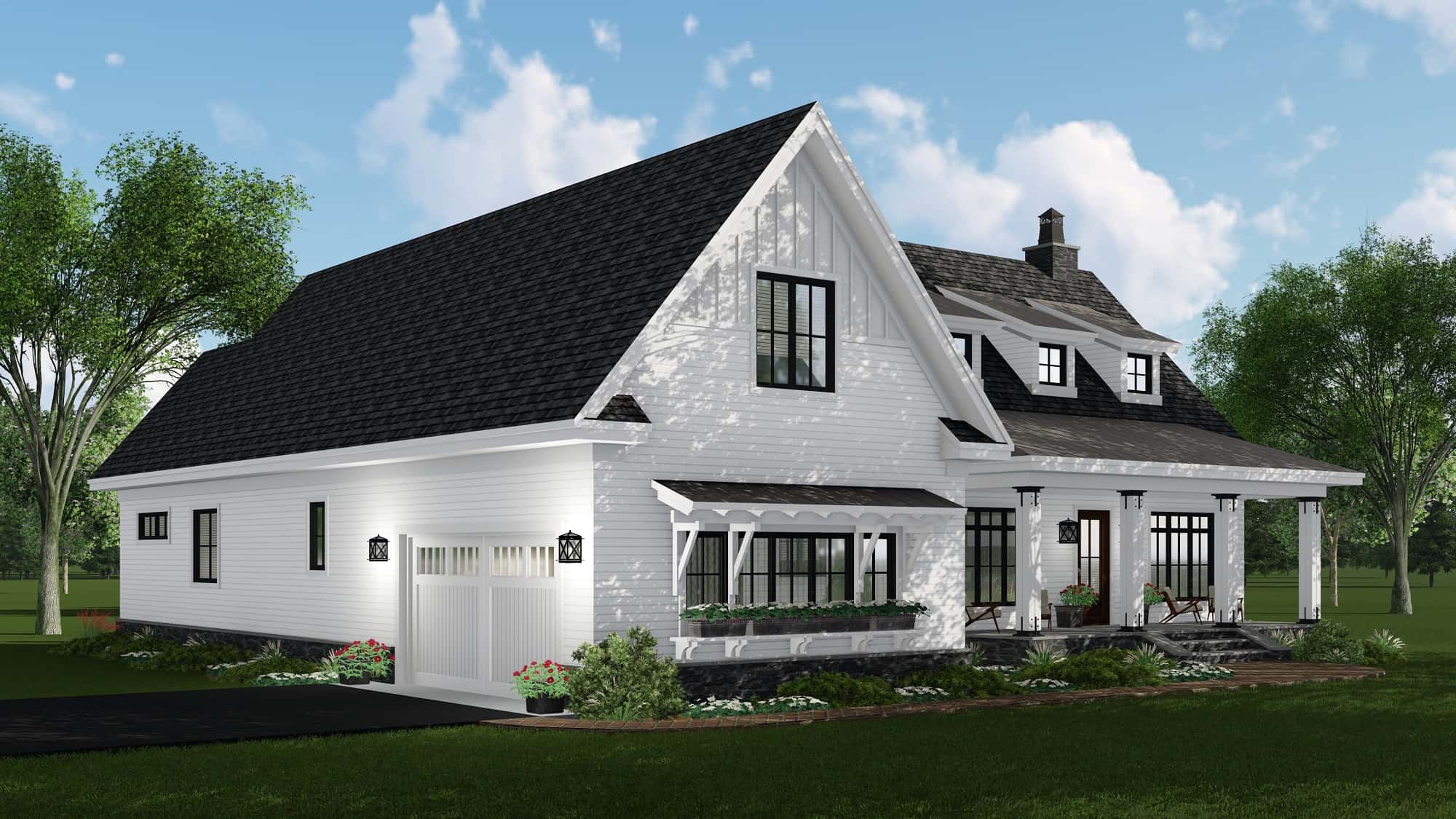 Left Side View of this 4-Bedroom, 2925 Sq Ft Plan - 165-1179