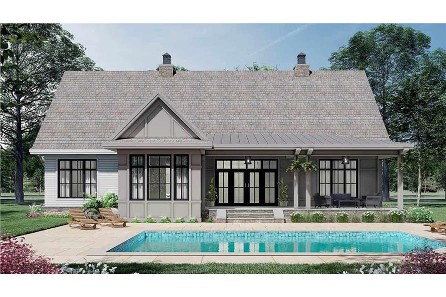 Pool of this 3-Bedroom, 2136 Sq Ft Plan - 165-1181