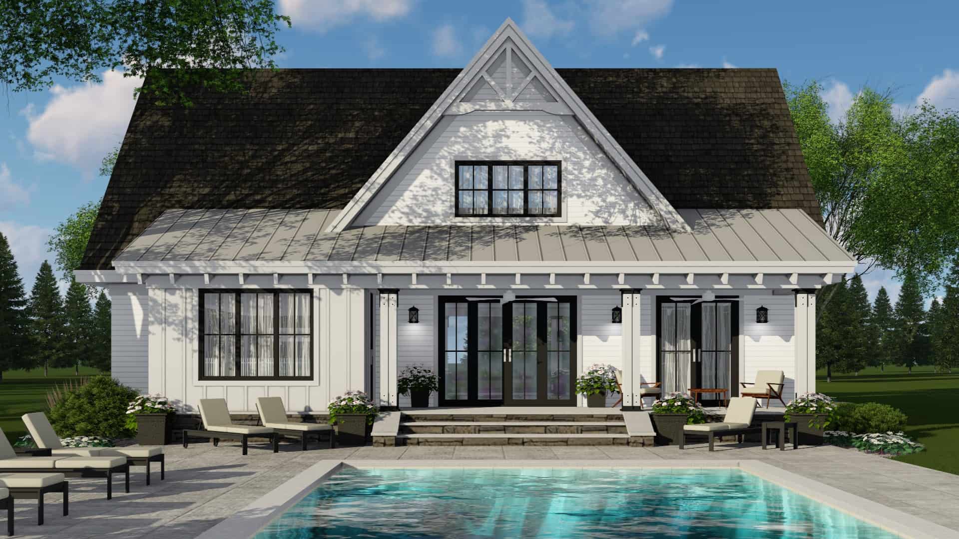 Pool of this 4-Bedroom, 2584 Sq Ft Plan - 165-1184