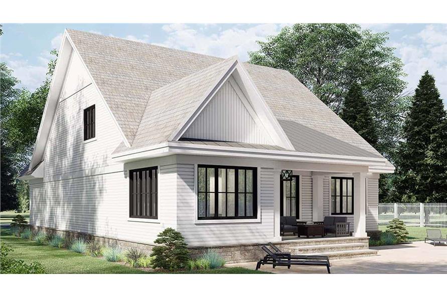 Rear View of this 4-Bedroom, 2889 Sq Ft Plan - 165-1186