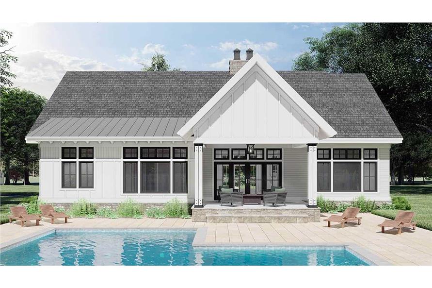 Pool of this 3-Bedroom, 2122 Sq Ft Plan - 165-1189