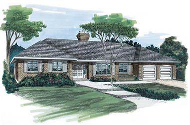 3-Bedroom, 2419 Sq Ft Contemporary Home Plan - 167-1000 - Main Exterior