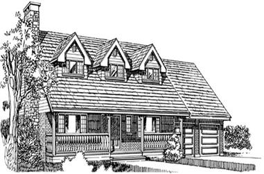 4-Bedroom, 2236 Sq Ft Country Home Plan - 167-1005 - Main Exterior