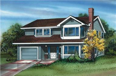 3-Bedroom, 1396 Sq Ft Small House Plans - 167-1013 - Main Exterior