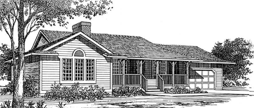 Main image for house plan # 7054