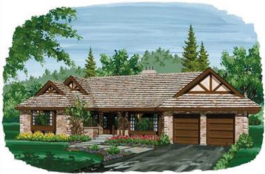4-Bedroom, 2086 Sq Ft Contemporary Home Plan - 167-1017 - Main Exterior