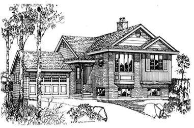 3-Bedroom, 1404 Sq Ft Small House Plans - 167-1027 - Main Exterior
