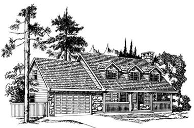 3-Bedroom, 2020 Sq Ft Country House Plan - 167-1032 - Front Exterior