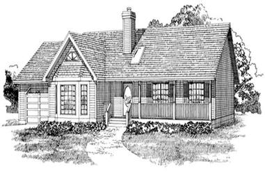 3-Bedroom, 1452 Sq Ft Ranch House Plan - 167-1039 - Front Exterior