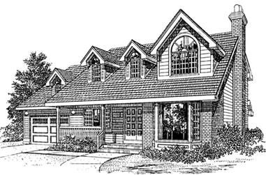 3-Bedroom, 2170 Sq Ft Country Home Plan - 167-1040 - Main Exterior