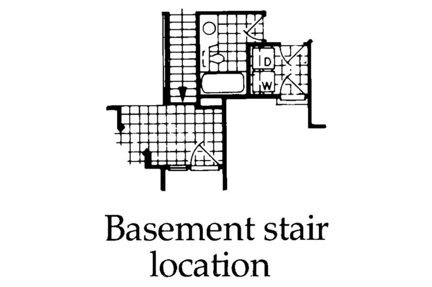 167-1050: Home Other Image-Basement Option Stair Location