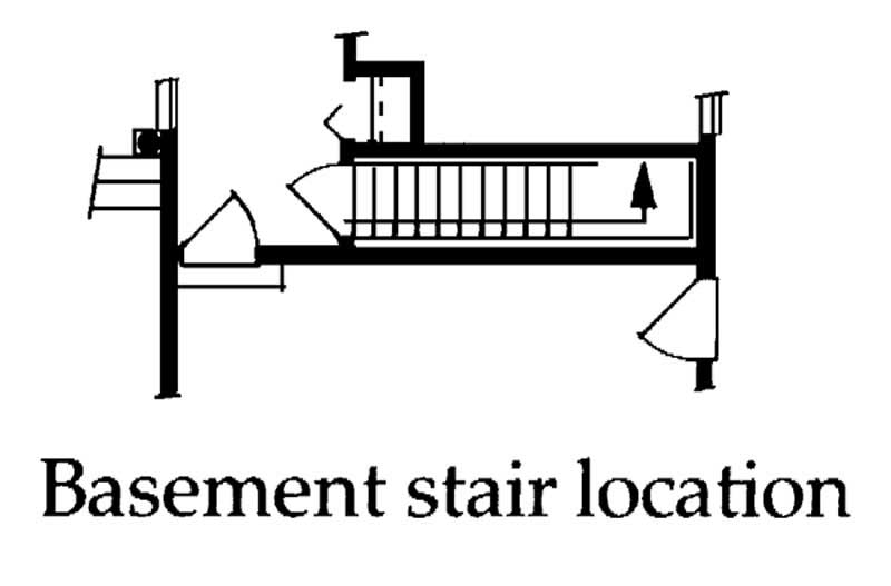 Floor Plan Basement of Contemporary Plan #167-1067