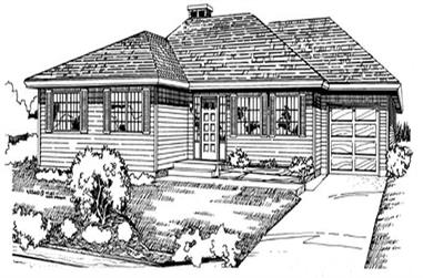 3-Bedroom, 1404 Sq Ft Ranch House Plan - 167-1071 - Front Exterior