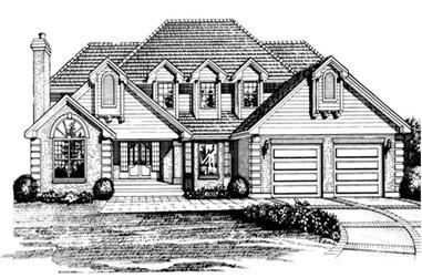 3-Bedroom, 2861 Sq Ft Contemporary House Plan - 167-1072 - Front Exterior
