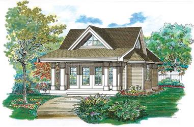  Studio - 432 Sq Ft Craftsman She Shed Plan - 167-1087 - Front Exterior