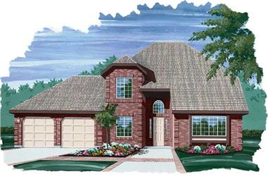 3-Bedroom, 2049 Sq Ft Contemporary House Plan - 167-1100 - Front Exterior