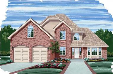 3-Bedroom, 2326 Sq Ft Contemporary House Plan - 167-1101 - Front Exterior
