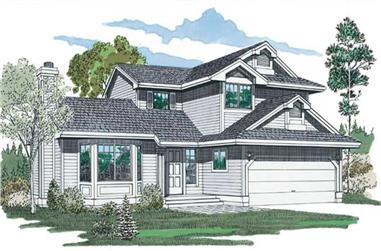 3-Bedroom, 1522 Sq Ft Small House Plans - 167-1104 - Front Exterior