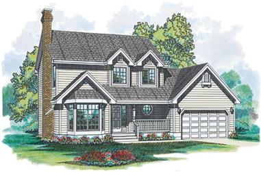 3-Bedroom, 1620 Sq Ft Country House Plan - 167-1105 - Front Exterior