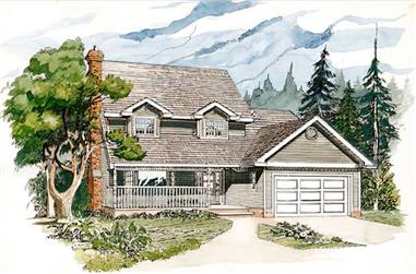 4-Bedroom, 2137 Sq Ft Country Home Plan - 167-1130 - Main Exterior