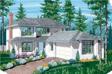 3-Bedroom, 2090 Sq Ft Contemporary Home Plan - 167-1131 - Main Exterior