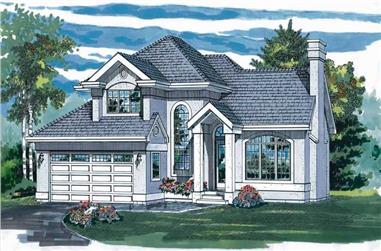 3-Bedroom, 1860 Sq Ft Contemporary Home Plan - 167-1138 - Main Exterior