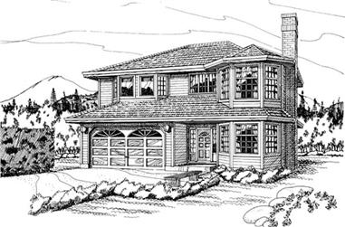 3-Bedroom, 1450 Sq Ft Small House Plans - 167-1145 - Front Exterior
