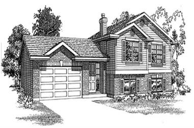 3-Bedroom, 1449 Sq Ft Small House Plans - 167-1169 - Main Exterior