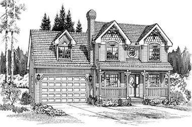 4-Bedroom, 2144 Sq Ft Country Home Plan - 167-1174 - Main Exterior