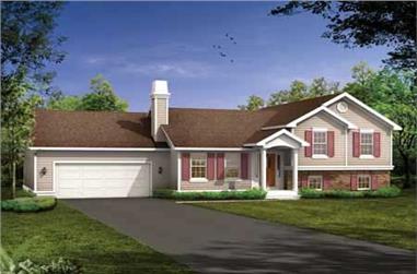 3-Bedroom, 1215 Sq Ft Small House Plans - 167-1183 - Main Exterior
