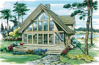 3-Bedroom, 1795 Sq Ft Contemporary House Plan - 167-1187 - Front Exterior