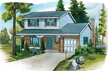 4-Bedroom, 1796 Sq Ft Small House Plans - 167-1200 - Front Exterior