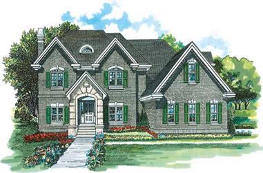 4-Bedroom, 2685 Sq Ft Traditional House Plan - 167-1205 - Front Exterior