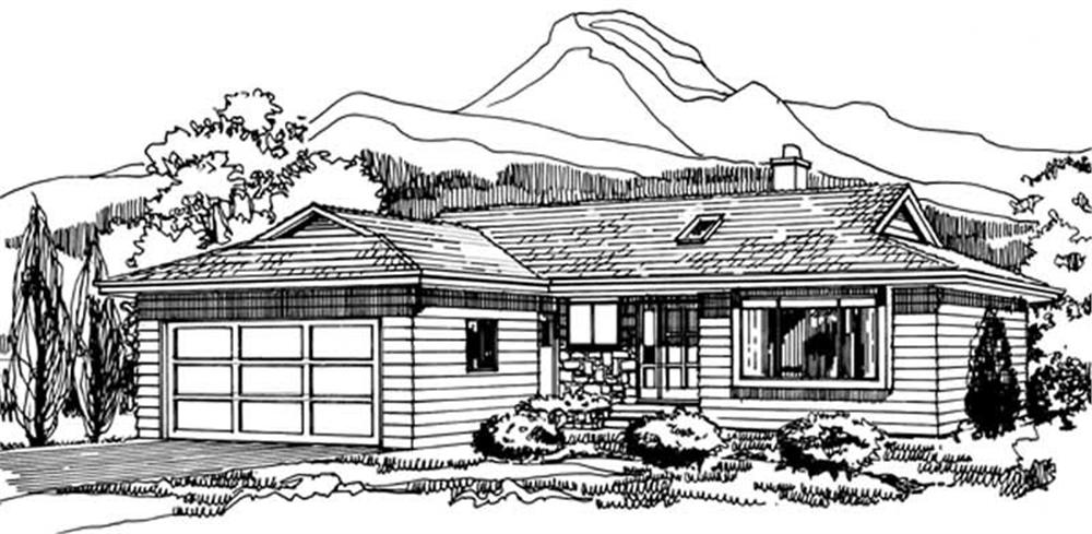 Small House Plans home (ThePlanCollection: Plan #167-1210)