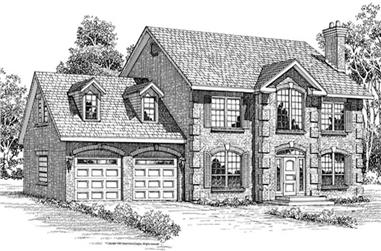 3-Bedroom, 2495 Sq Ft Traditional House Plan - 167-1219 - Front Exterior
