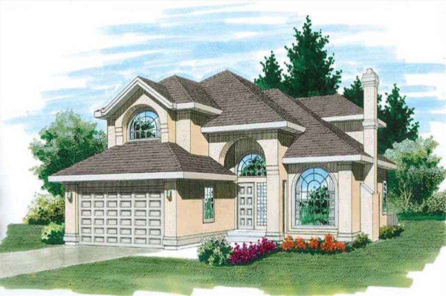4-Bedroom, 2539 Sq Ft Contemporary Home Plan - 167-1221 - Main Exterior