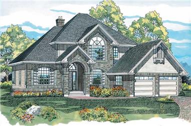 4-Bedroom, 2097 Sq Ft Contemporary Home Plan - 167-1243 - Main Exterior
