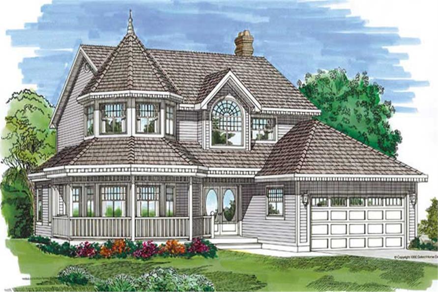 4-Bedroom, 2301 Sq Ft Country House Plan - 167-1248 - Front Exterior
