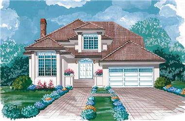 3-Bedroom, 2538 Sq Ft Prairie House Plan - 167-1267 - Front Exterior
