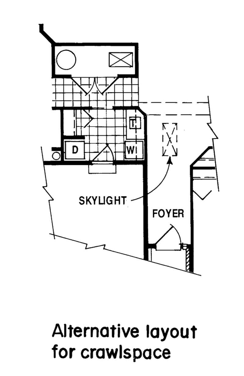 Floor Plan Basement of Ranch Plan #167-1269