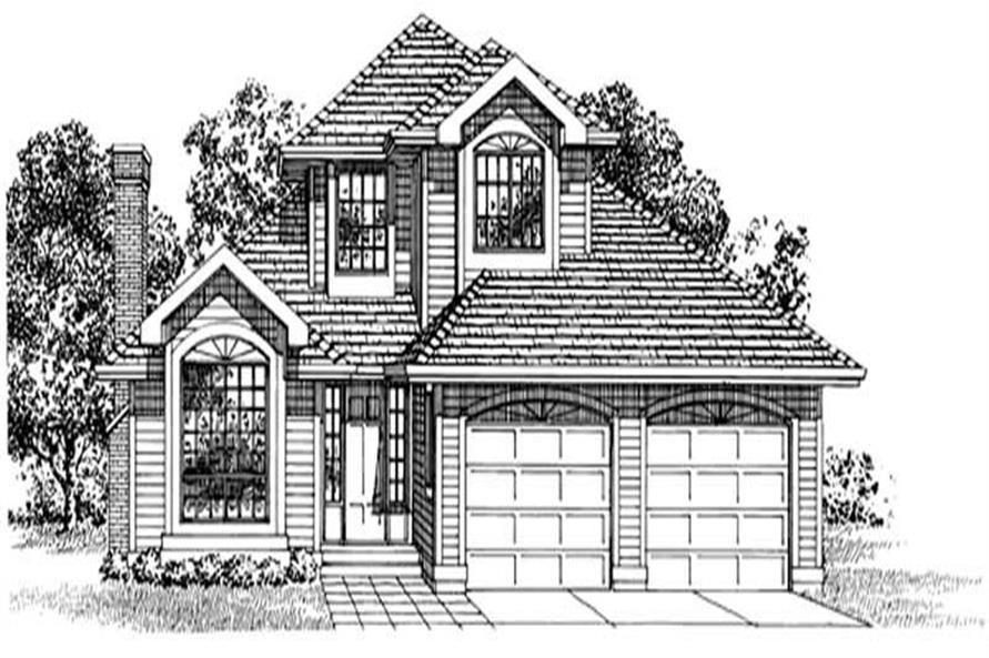 3-Bedroom, 1855 Sq Ft Contemporary Home Plan - 167-1272 - Main Exterior