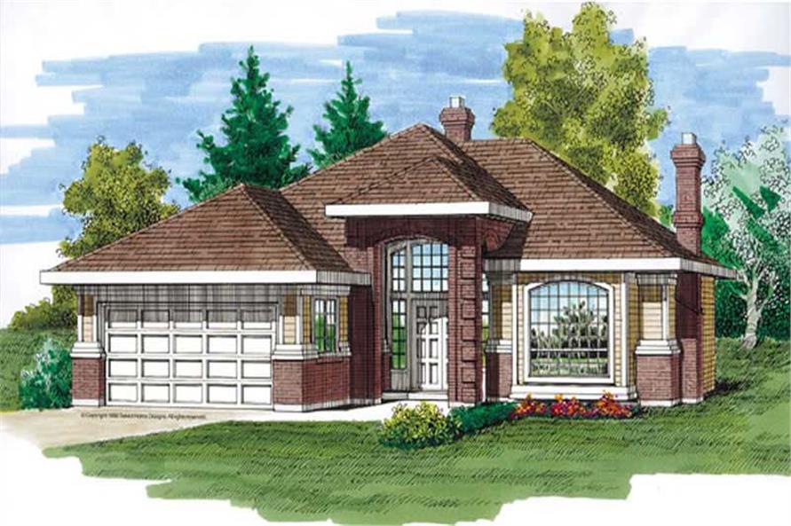 3-Bedroom, 1794 Sq Ft Contemporary Home Plan - 167-1273 - Main Exterior
