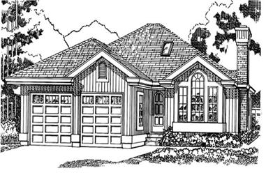 3-Bedroom, 1424 Sq Ft Small House Plans - 167-1289 - Main Exterior
