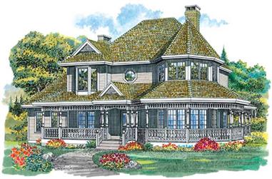 4-Bedroom, 2750 Sq Ft Country House Plan - 167-1300 - Front Exterior
