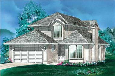 3-Bedroom, 1712 Sq Ft Small House Plans - 167-1306 - Front Exterior