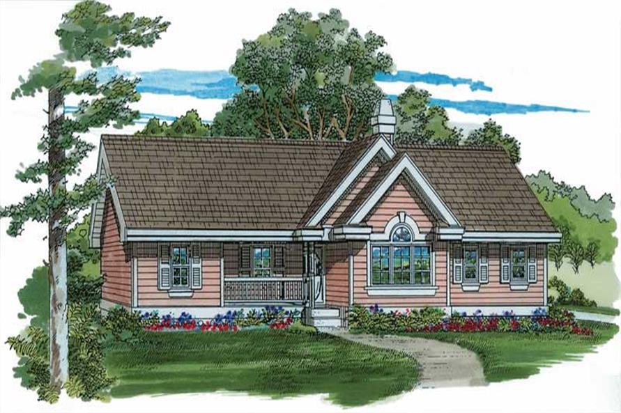3-Bedroom, 1265 Sq Ft Ranch House Plan - 167-1307 - Front Exterior