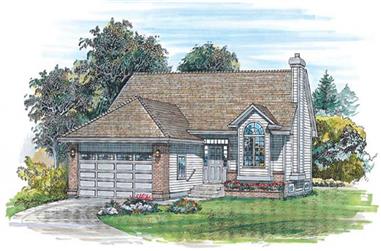 3-Bedroom, 1000 Sq Ft Small House Plans - 167-1309 - Main Exterior