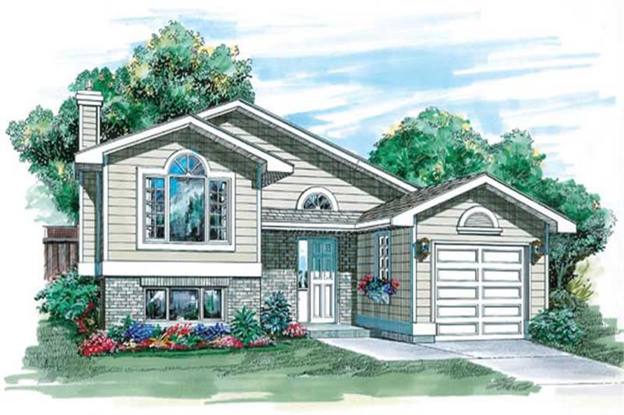 3-Bedroom, 1007 Sq Ft Small House Plans - 167-1310 - Main Exterior